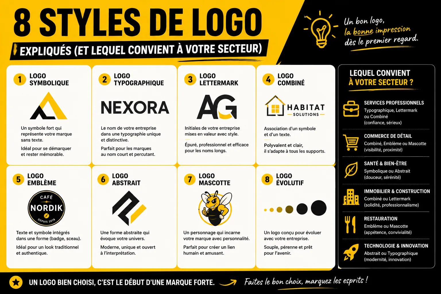 8 styles de logo expliqués (et lequel convient à votre secteur)