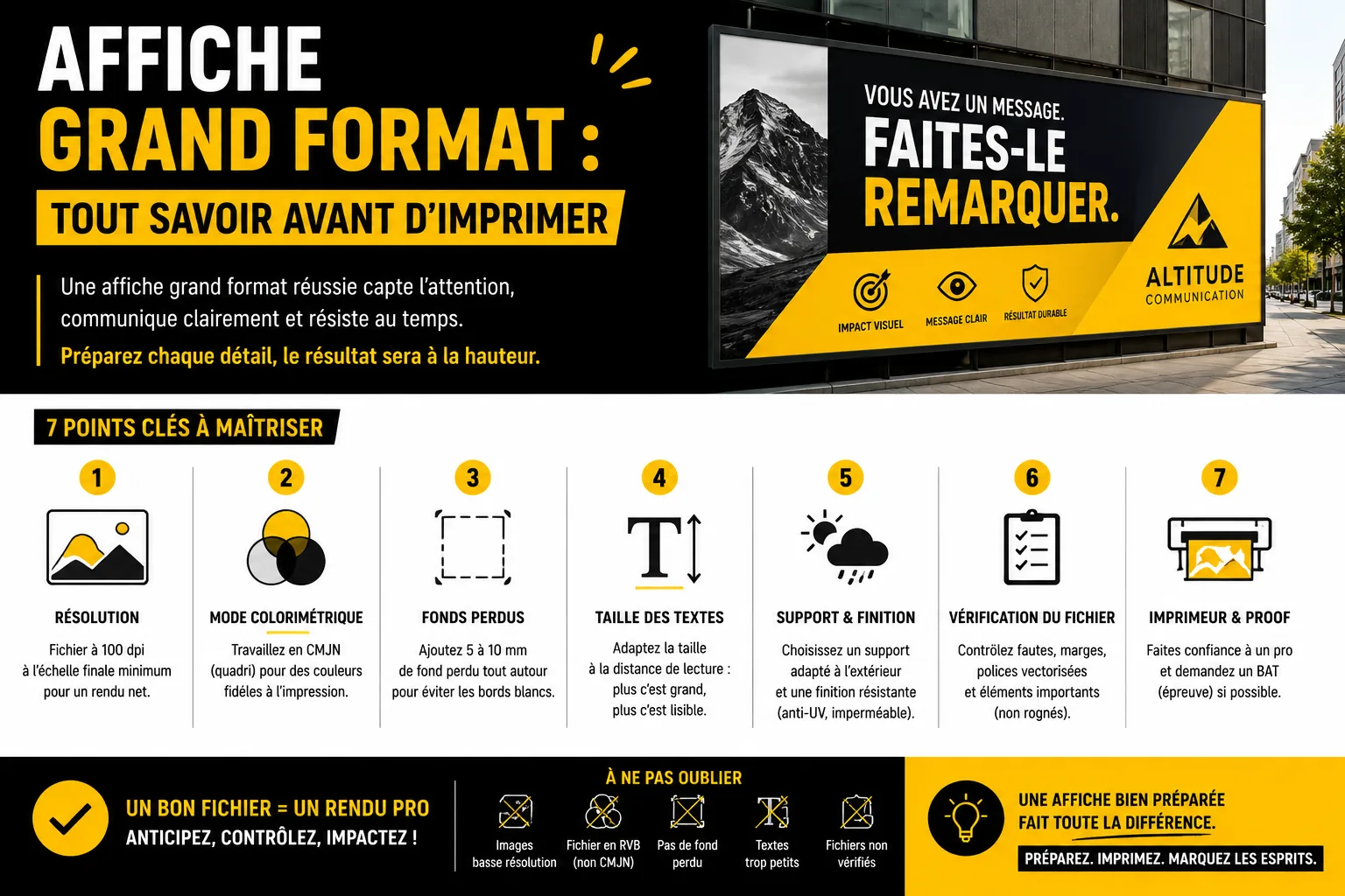 Affiche grand format : tout savoir avant d’imprimer