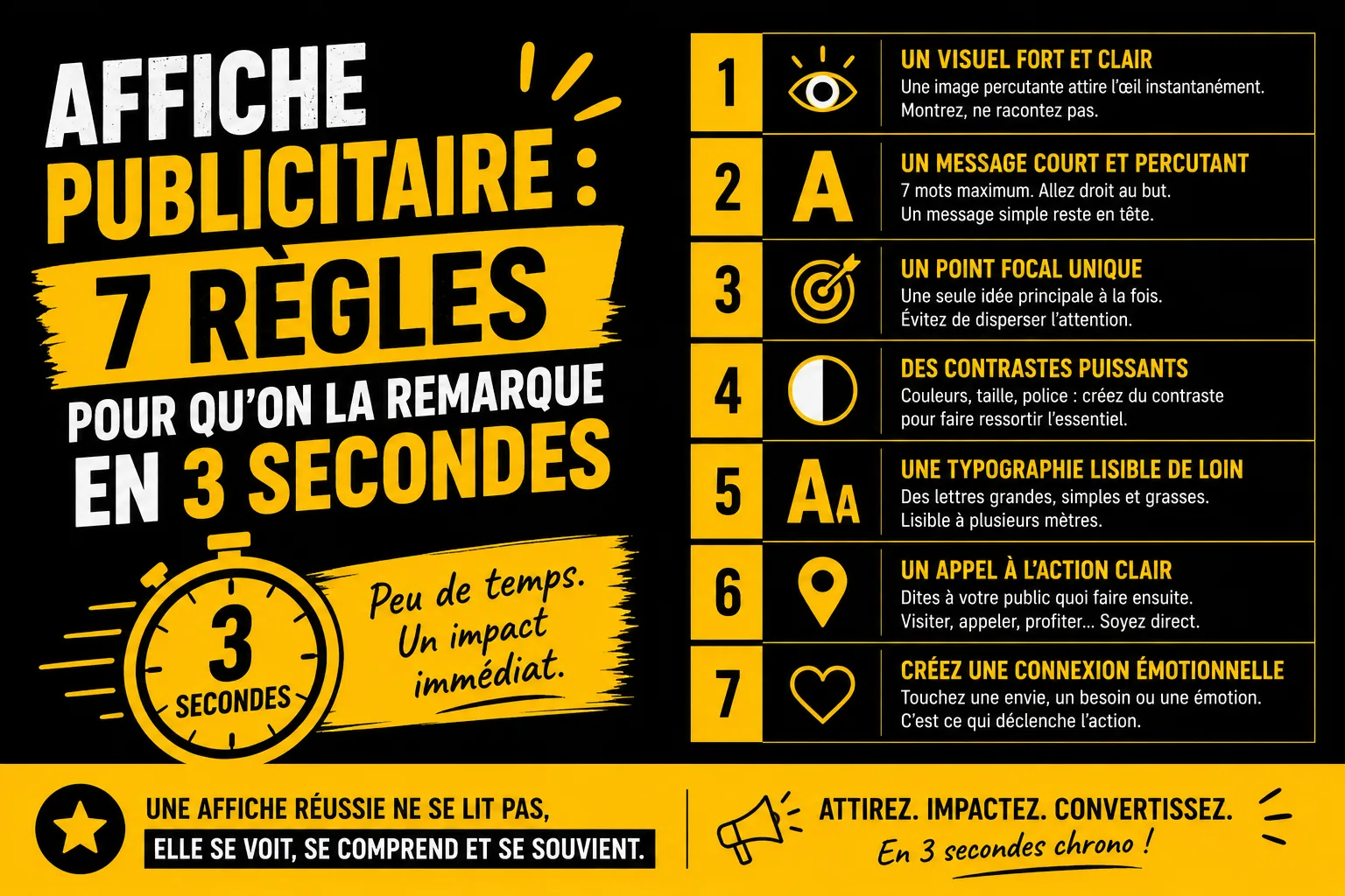 Affiche publicitaire : 7 règles pour qu’on la remarque en 3 secondes
