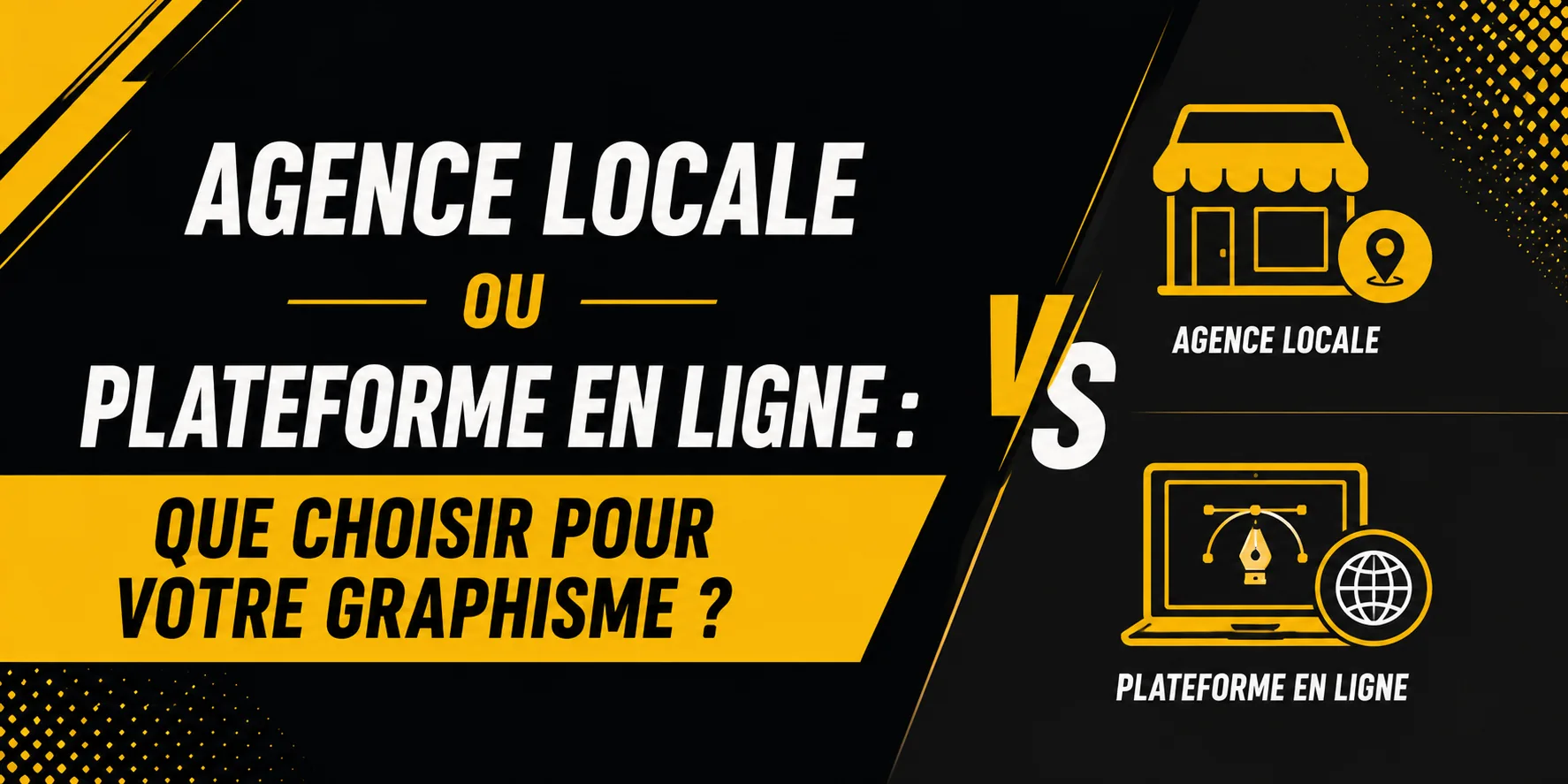 Agence locale ou plateforme en ligne : que choisir pour votre graphisme
