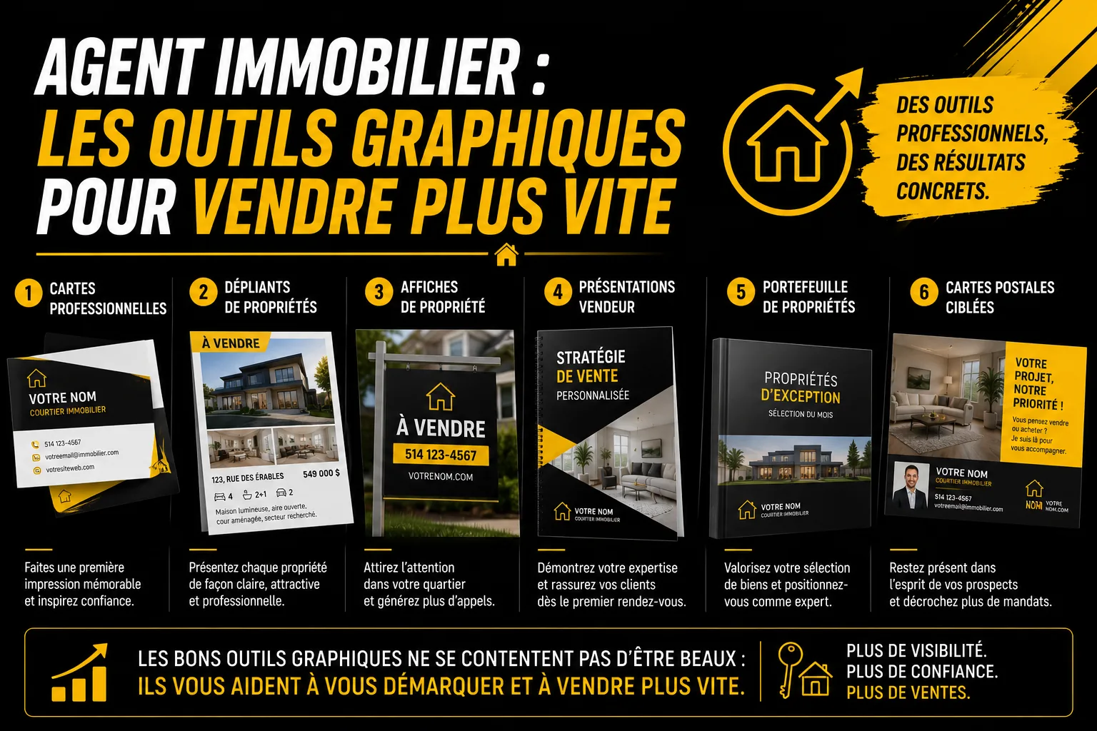 Agent immobilier : les outils graphiques pour vendre plus vite