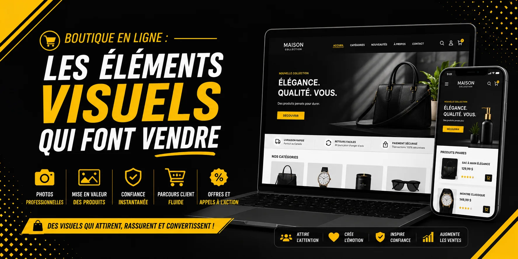 Boutique en ligne : les éléments visuels qui font vendre