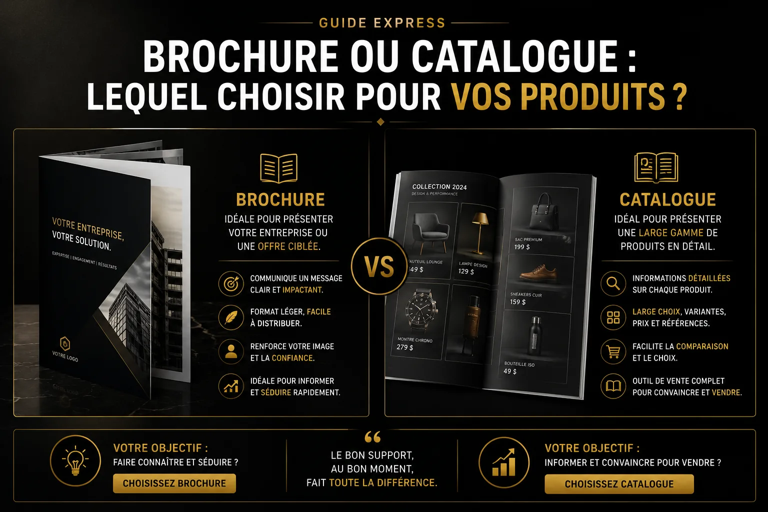 Brochure ou catalogue : lequel choisir pour vos produits