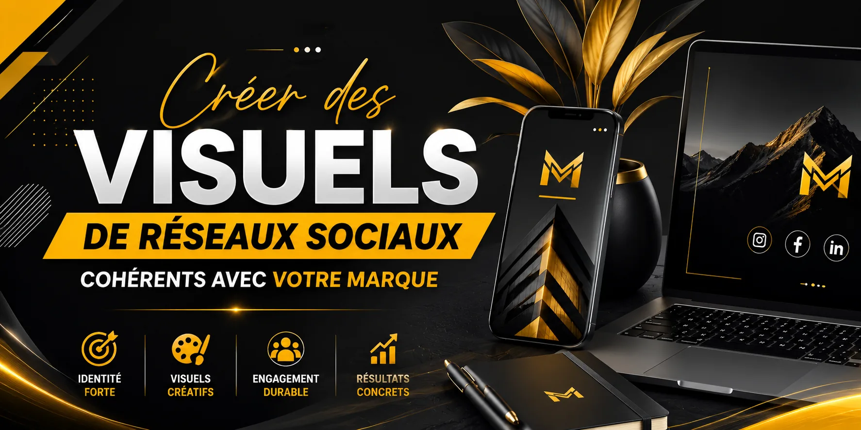 Créer des visuels de réseaux sociaux cohérents avec votre marque