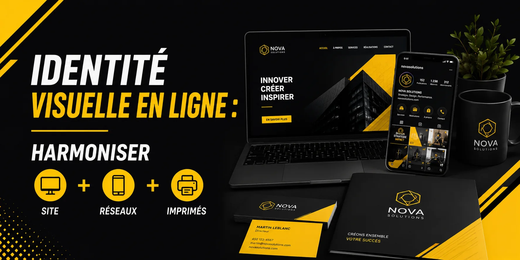 Identité visuelle en ligne : harmoniser site, réseaux et imprimés