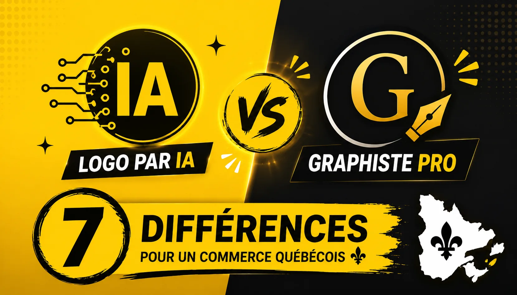 Logo par IA ou graphiste professionnel : 7 différences pour un commerce québécois