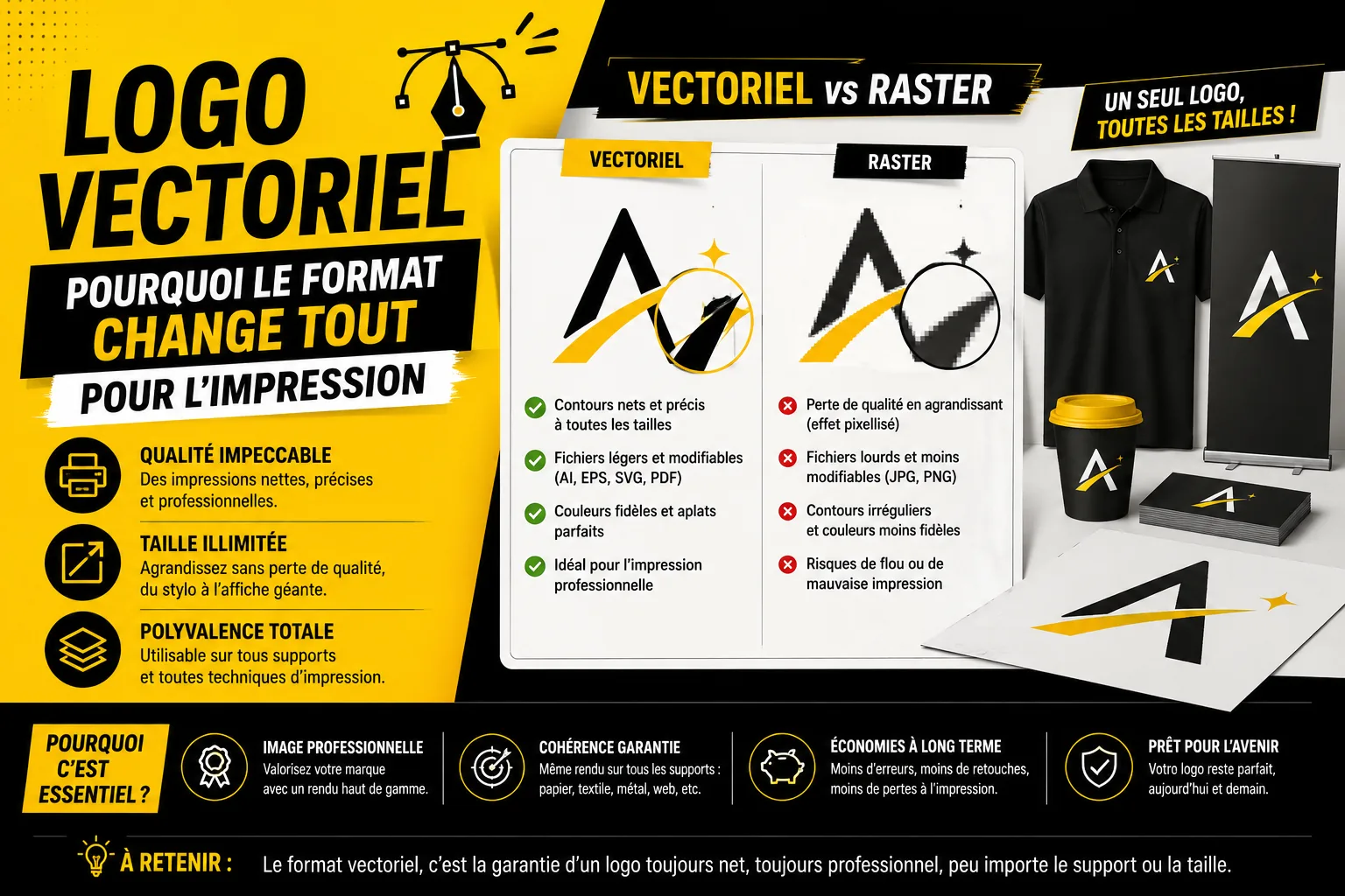 Logo vectoriel : pourquoi le format change tout pour l’impression