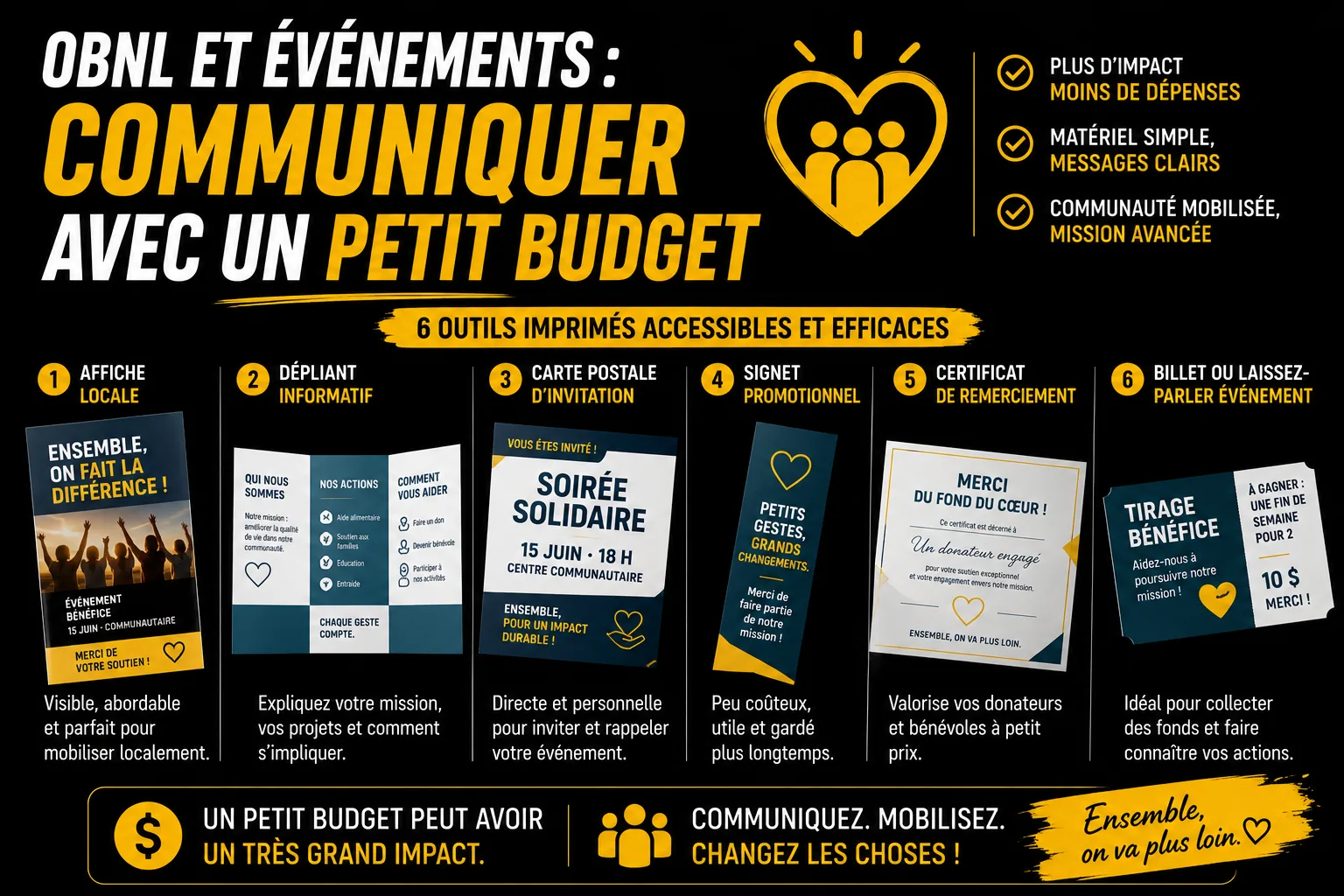 OBNL et événements : communiquer avec un petit budget