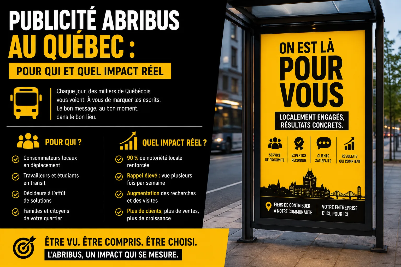 Publicité d’abribus au Québec : pour qui et quel impact réel