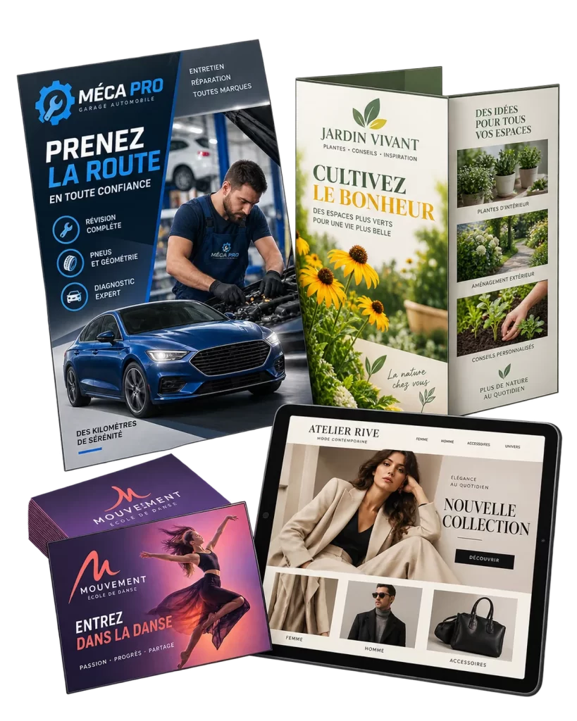Catalogues, logos, imprimés et sites Internet conçus sur mesure