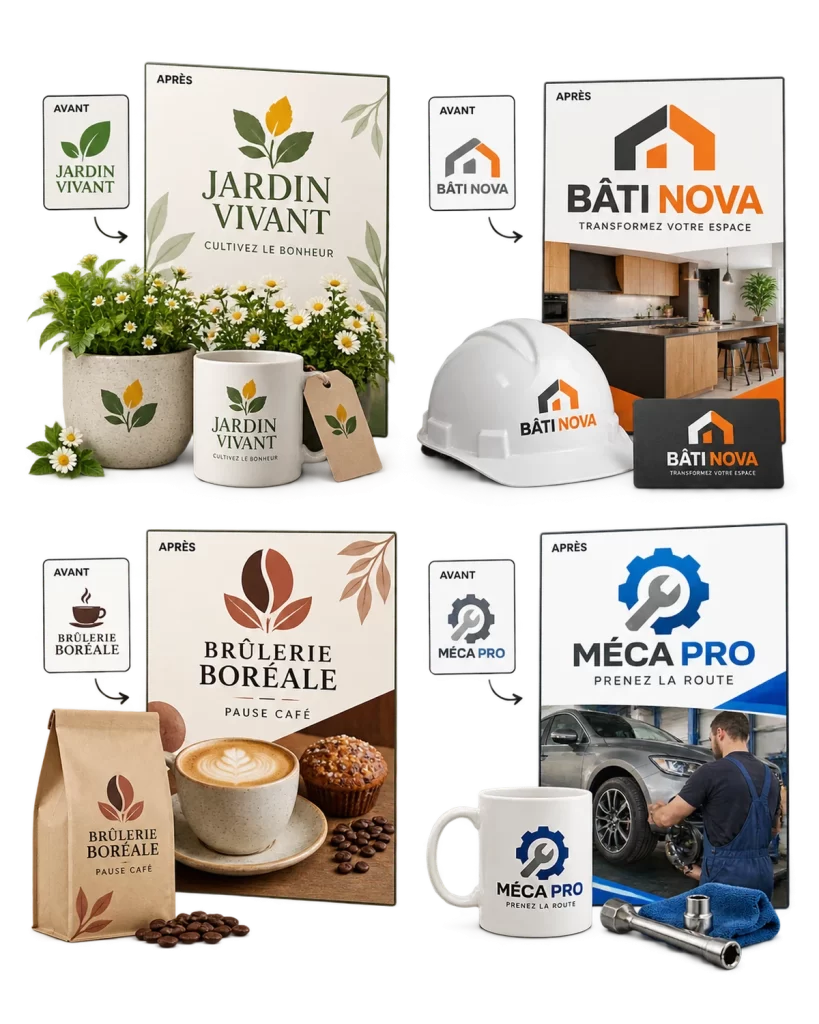 Refonte de logo : exemples de réalisations sur mesure